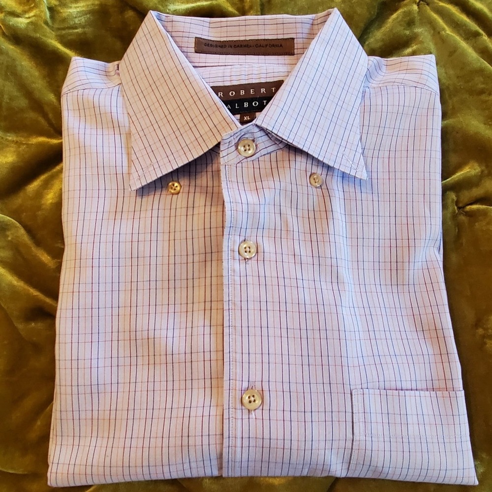 Robert Talbott Short Sleeve Button Down Shirt Xl - image 5